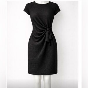 NWOT Taylor Black Textured Dress